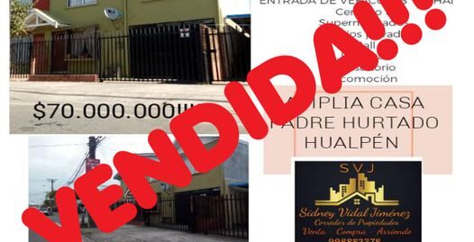 (VENDIDA) Casa Ampliada en Hualpén